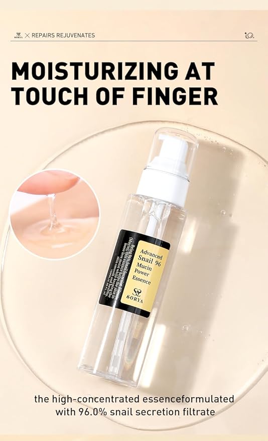 Advanced Snail Mucin serum 96% Power Repairing Ultimate Anti-Aging Solution face Hydration and Moisture, Improve Skin Vitality Advanced Snail Mucin Serum 96%: Transformative Hydration & Skin Renewal