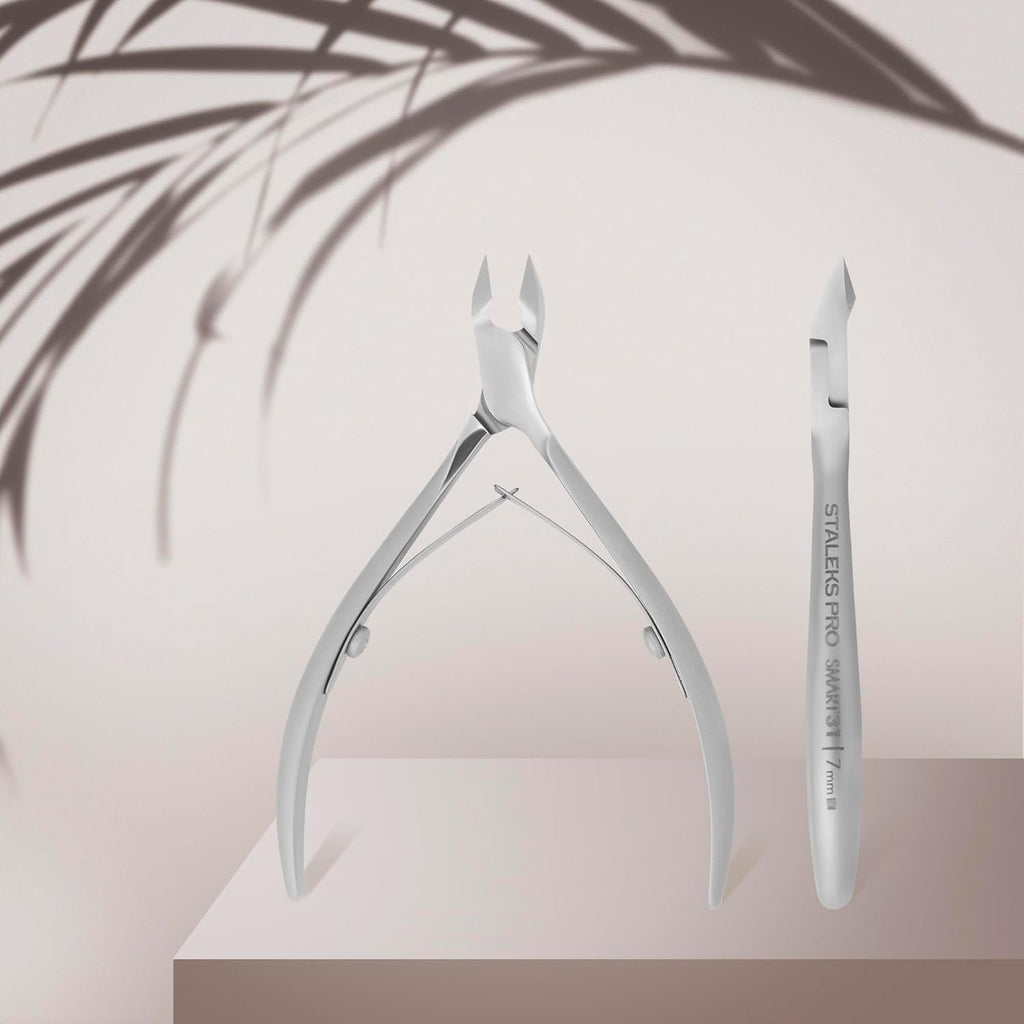 Staleks Pro SMART 31 Cuticle Nippers – 7mm Blade Cuticle Trimmer – Sharp & Durable Stainless Steel – Professional Manicure Tool