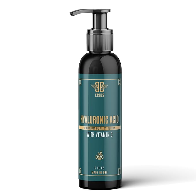 Hyaluronic Acid Serum Infused with Vitamin C, and E, Powerful Pigment Correction Serum - 6 Oz,made in USA