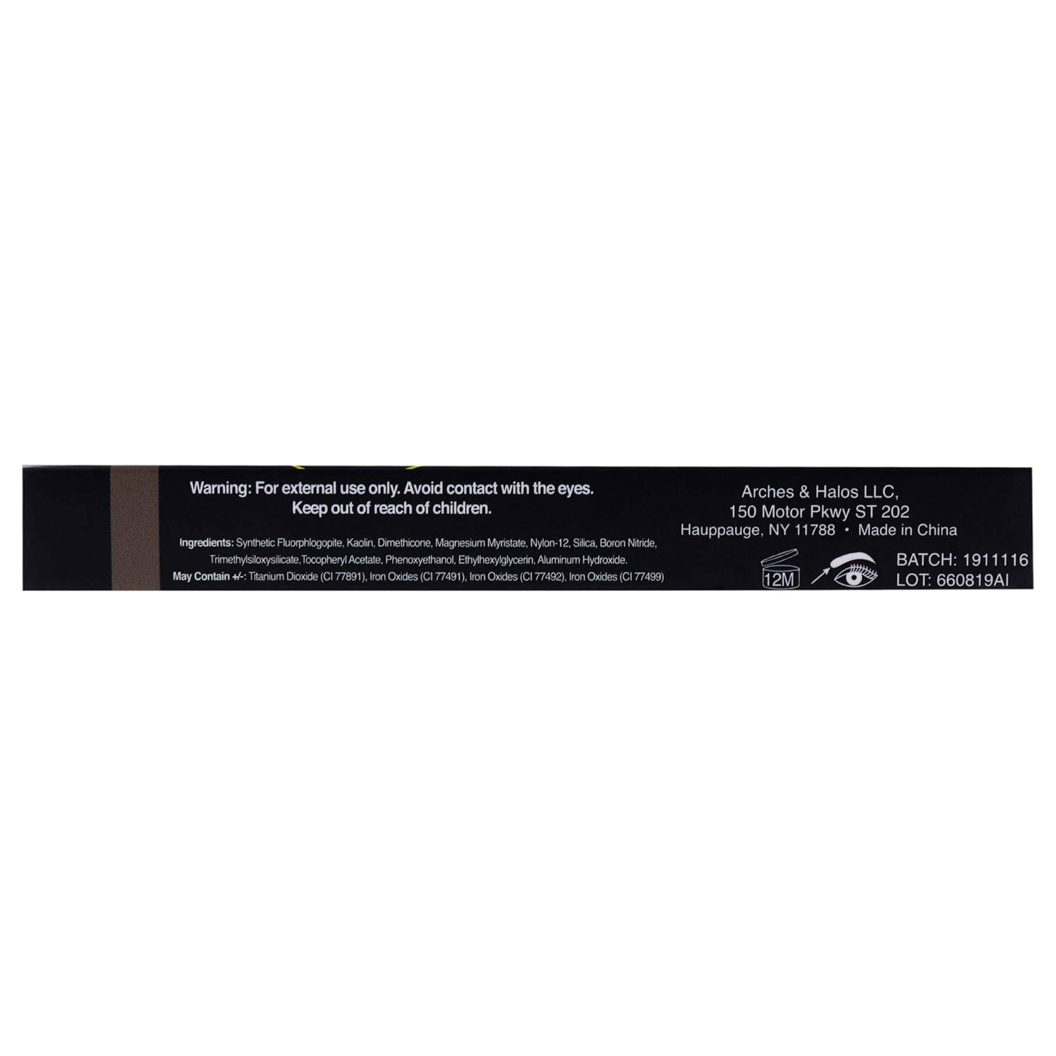 Arches and Halos Duo Luxury Brow Powder - Eyebrow Shaper and Color - Powder Compact with 2 Neutral Shades - Vegan - Charcoal - 0.1 oz