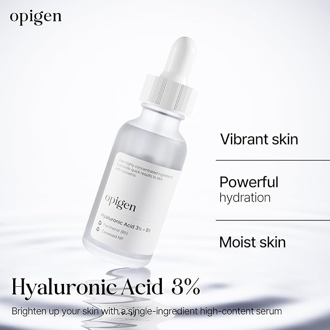 Hyaluronic Acid 3% + B5 Serum for Face with Panthenol, Ceramide, Intense Hydration, facial moisturizer, Visibly Plumped Skin 1oz Korean Skin Care