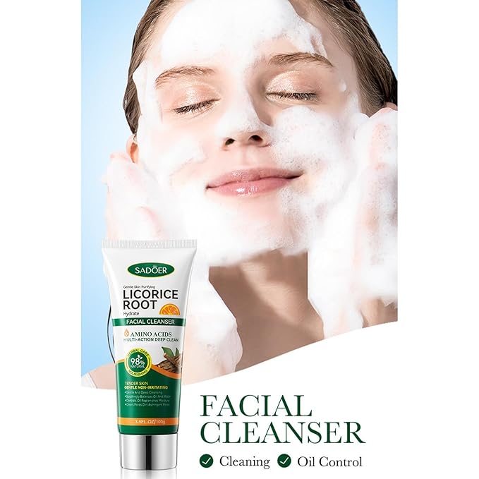 Licorice Skincare Set with Licorice Root Extract Locks in Moisture and Nourishes Skin, Valentine's Day & Holiday Set