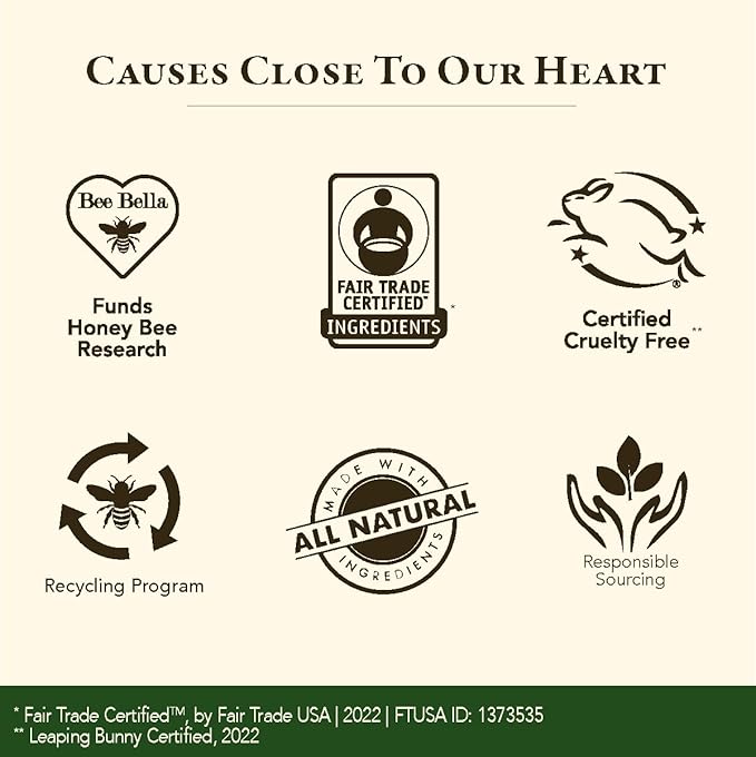 Bee Bella Lip Balm, Unscented (Unflavored), 3 Pack - Moisturizing Lip Care, 100% Natural, Original Organic Beeswax with Vitamin E, Handmade in USA