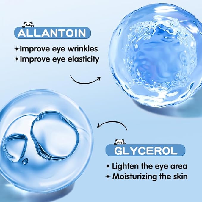 Under Eye Patches for Dark Circles, Puffy Eyes & Wrinkles - 60 Pairs Hydrating Eye Mask with Hyaluronic Acid, Blueberry Extract - Vegan, Cruelty-Free