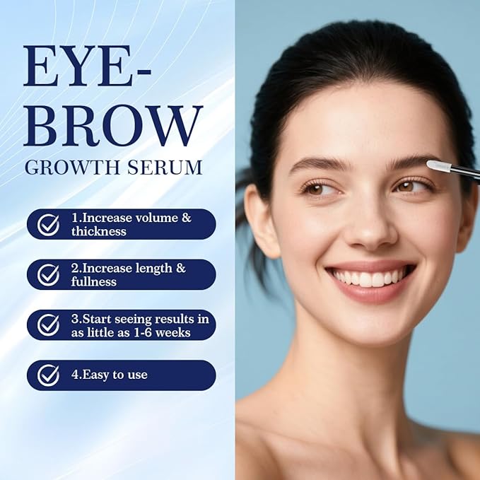 Eyebrow Serum,Eyebrow Growth Serum Advanced Formula for Boost Longer, Fuller, and Thicker Brows Lashes