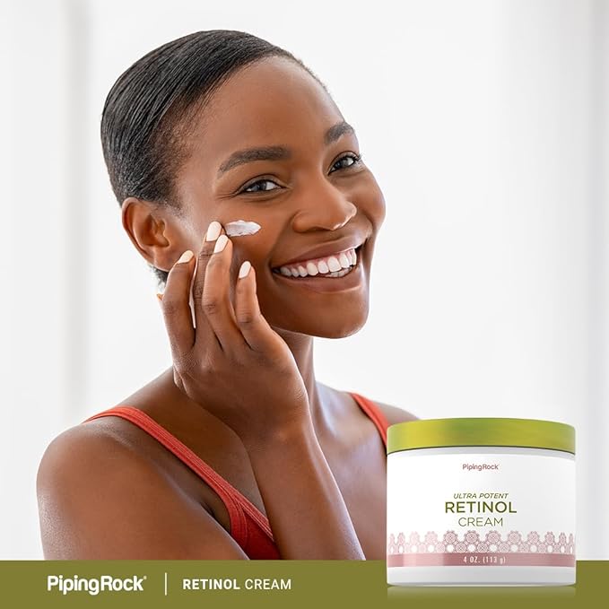 Piping Rock Retinol Cream for Face and Neck | 4 oz | Ultra Potent | Non GMO, Gluten Free