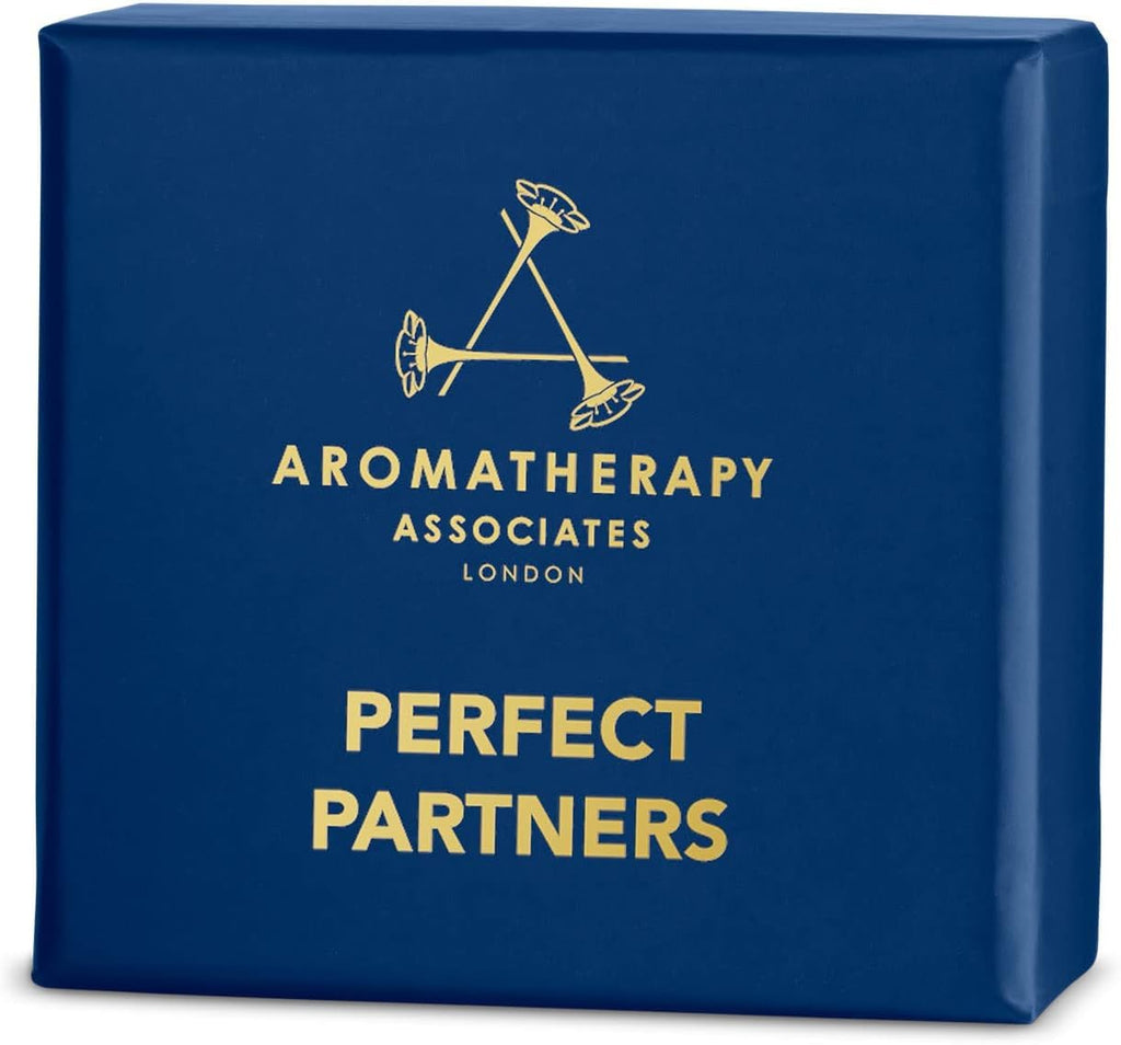 Aromatherapy Associates Perfect Partners Gift Set. 2 Premium Bath and Shower Oils (0.3 fl oz each) in Decorative Gift Box. Includes Deep Relax and Revive Morning Blends