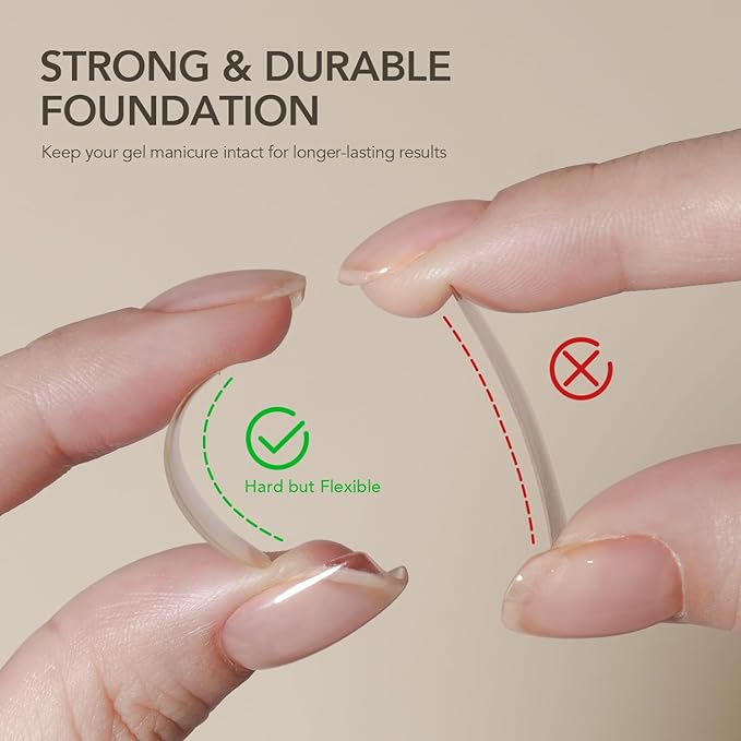 GAOY 30g Builder Base, Clear Nail Builder Gel, 2-in-1 Soak Off UV Gel for Nail Strengthening and Building, UV Light Cure