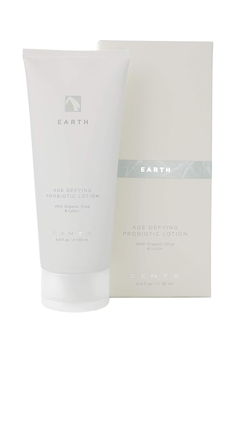 Zents Moisturizing & Cleansing Skincare Set (Earth Fragrance) | Probiotic Lotion & Body Wash with Organic Shea Butter & Aloe | Hydrates & Nourishes Skin | 10 fl oz & 6.4 fl oz