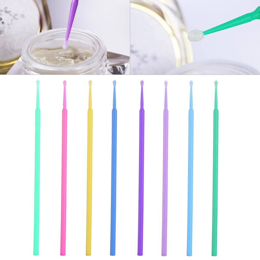 800 PCS Disposable Micro Brushes Applicator, Micro Swabs Mascara Wands for Eyelash Extensions Tbestmax