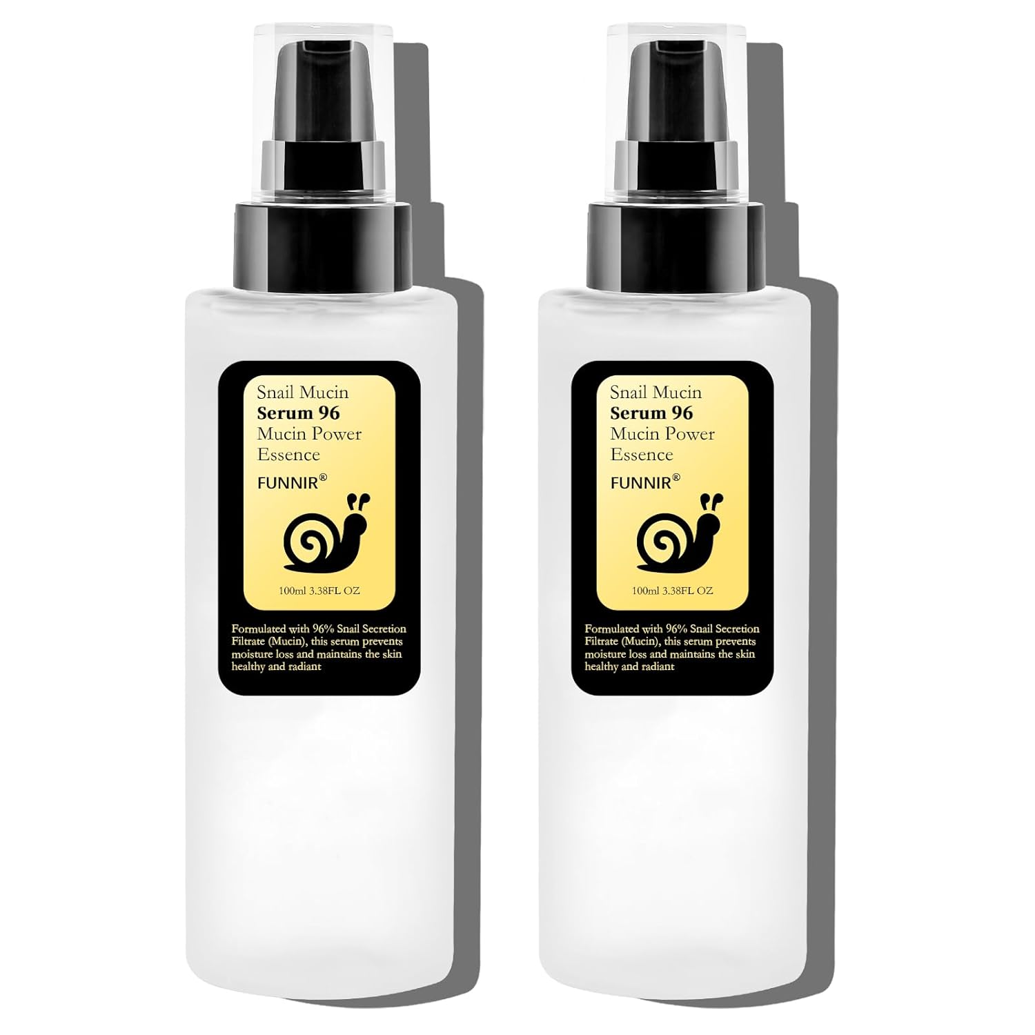 Snail Mucin Serum 96% 200ml, Hydrating Serum for Face with Snail Secretion Filtrate for Dull Skin, Skin care products for All Skin Types