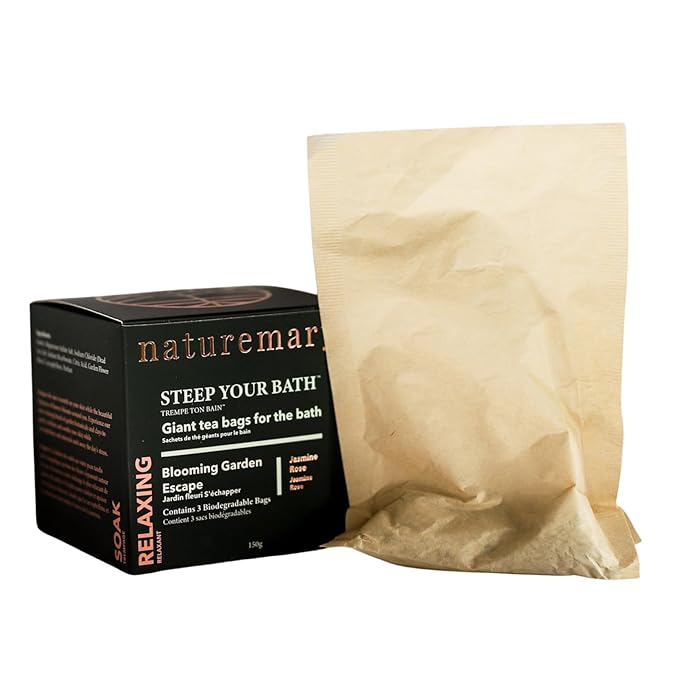 Relaxing Steep Your Bath Blooming Garden Escape - Moisturizing Bath Soak for Dull, Tired Skin - Flower Blend - Jasmine Rose - 5.29 oz