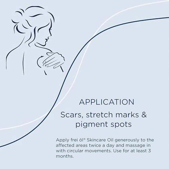 skincare oil – fast absorbing, softens and smooths – against scars, stretch marks and pigment spots with vitamin A & vitamin E oil, microbiome-friendly and vegan, 200 ml / 6.76 Fl Oz