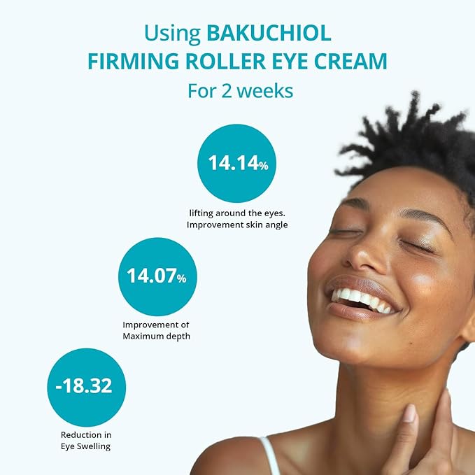 Re.SPN Bakuchiol Firming Roller Eye Cream, Niacinamide, Retinol, Adenosine, Caffeine | Self-Care, Vegan, Intense Hydration | Cream with Guasha, Glass Skin, Korean Skin Care(20ml/0.67 fl oz)