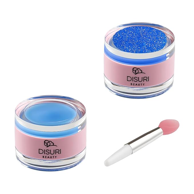 Lip Mask and Lip Scrub Set - Moisturizing Lip Scrub for Exfoliating and Smoothing Lips, Cruelty-free - Improves Texture, Hydrates, and Softens Chapped, Dark Lips Skin - (Blueberry)