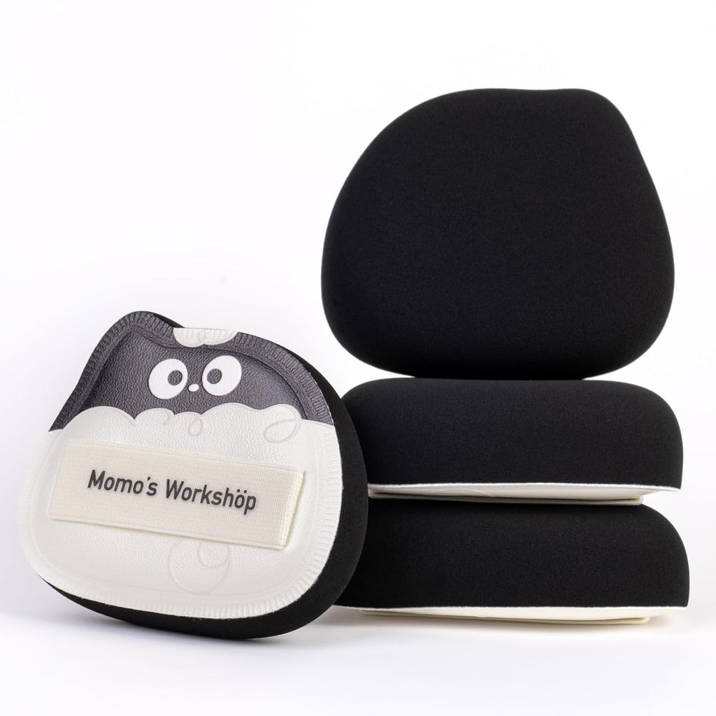 Lamb Toto Airy Marshmallow Puff,Makeup Sponge,Rubycell Material,Pointed Tip for Concealer + Flat Side for Foundation, Longwear Makeup, Travel Friendly & Reusable,2pcs Puffs & Storage Case