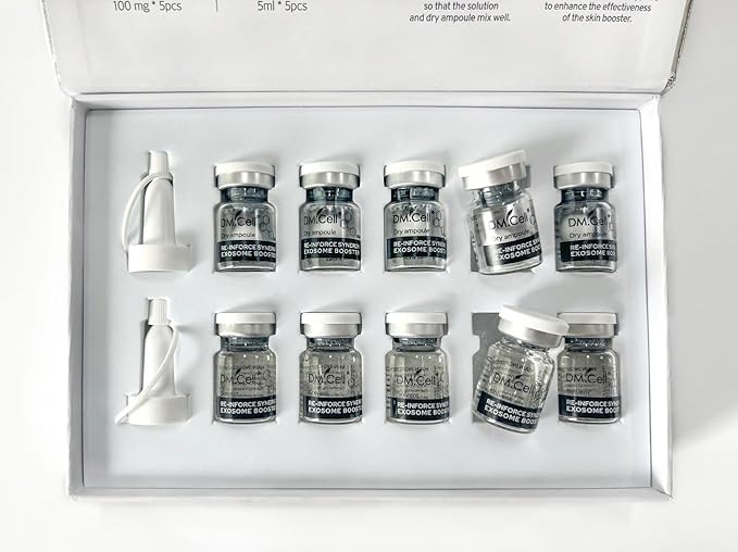 Exosome ampoule (Dry ampoule 100mg*5pcs, Liquid ampoule 5ml*5pcs) - Korean Skincare, Exosomes for skin