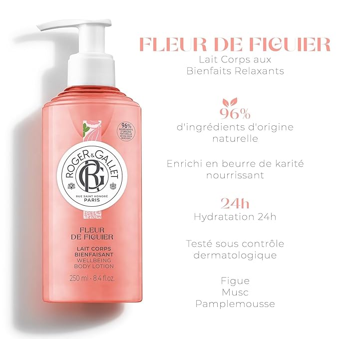 ROGER & GALLET| Body lotion for Women | FIGUIER 250 ml Bottle