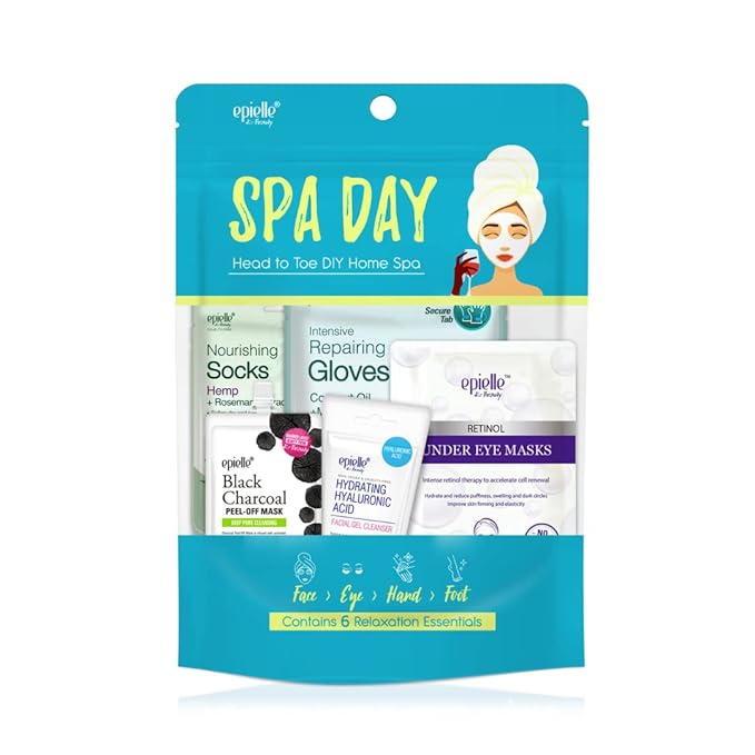 Epielle Skincare Beauty 6-Spa Day Kit, Korean Beauty, Beauty Gift, Spa Day, Gift Set, Korean Skincare, Spa Gifts for Women