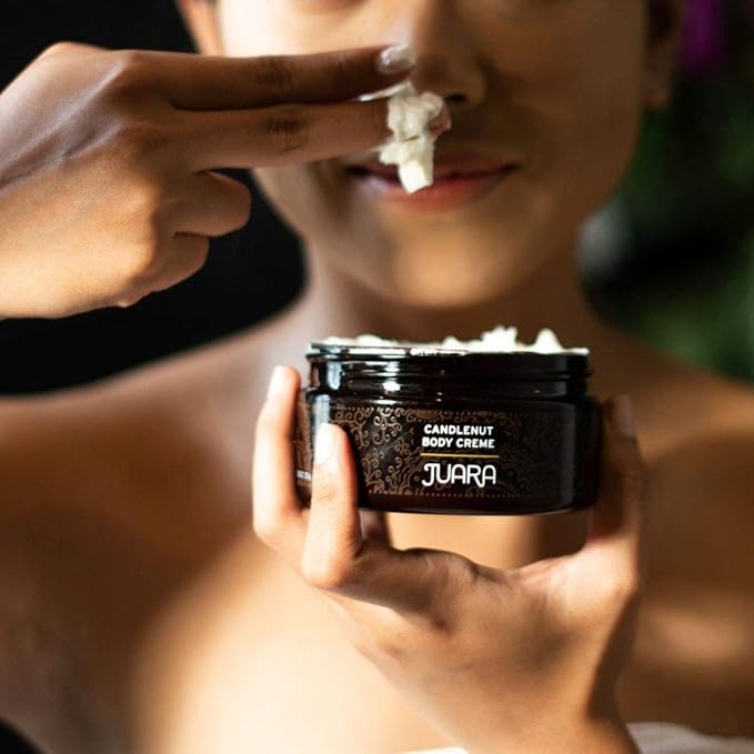 Juara - Candlenut Body Creme | Moisturizing Lotion | Dry Skin Hydration | Skin, Hands & Feet Cream | Soothing Skincare Balm | Cruelty Free, Paraben & Sulfate Free, Vegetarian | 7.5 oz (2-Pack)