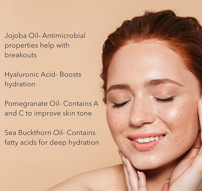 Nutrient Rich Face Oil Brighten + Hydrate, Dual Serum, Ultra-Clean Skincare, Vitamin C + Apricot Oil + Hyaluronic Acid + Vitamin E, All Active Ingredients, No Fillers