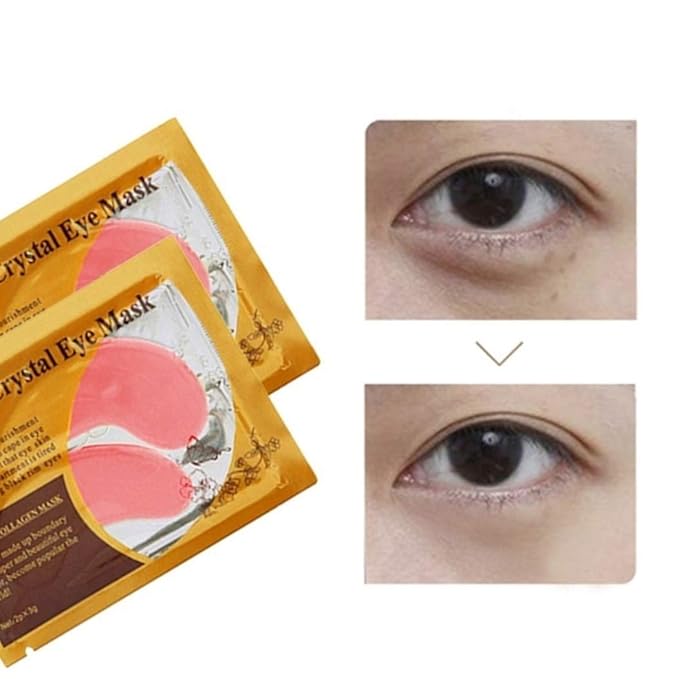 Under Eye Patches- Jakuva 30 Pairs Collagen Eye Masks Eye Patches for Dark Circles and Puffy Eyes, Reduce Wrinkles, Gel Eye Mask Skincare for Moisturizing, Eye Bags Treatment, Pink
