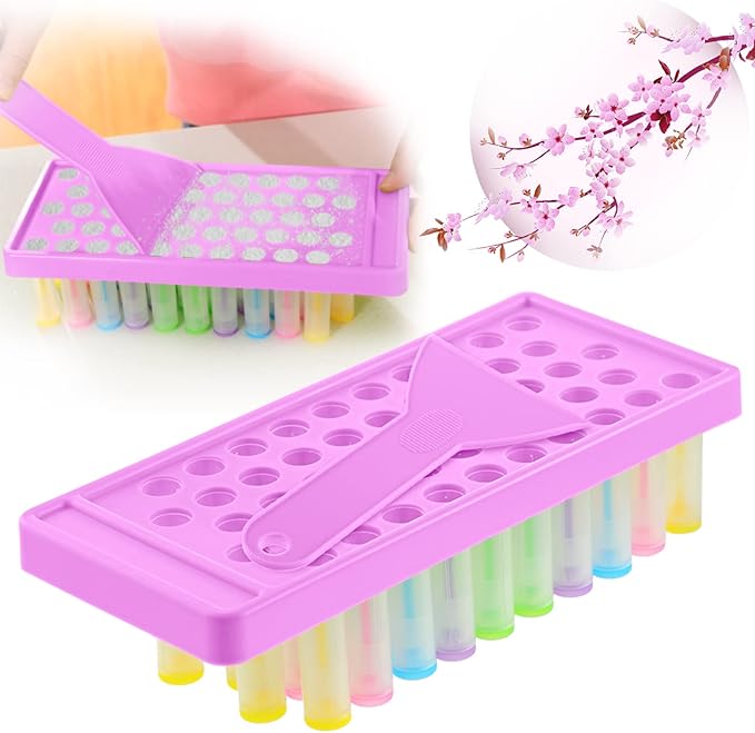 2 Sets Lip Balm Filling Tray and Spatula Set Portable Lipstick Holder Containers Lip Gloss Making Kit Capsule Lipstick Filler (Purple)
