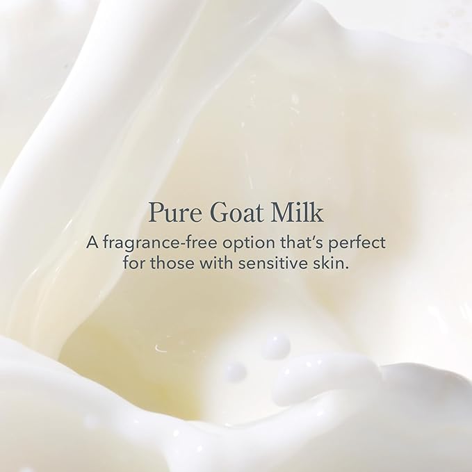 Beekman 1802 Pure Goat Milk Bodycare Minis Discovery Kit - Set of 3 - Unscented - Cleanses, Moisturizes & Hydrates - With Lactic Acid & Shea Butter - Good for Sensitive Skin - Cruelty Free