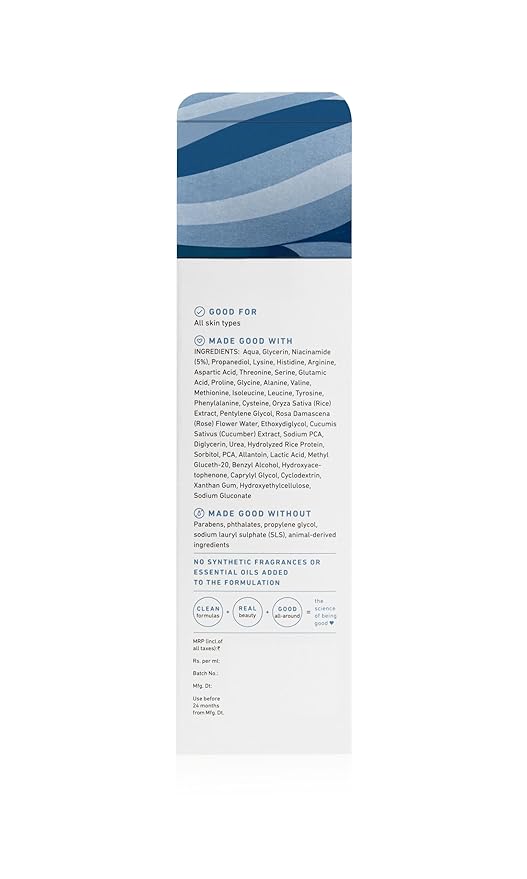 Plum 5% Niacinamide Face Serum for Clear & Bright Skin | with Rice Water | Provides Clear, Glowing & Brightening Skin | Lightweight & Beginner Friendly Serum for Women & Men | All Skin Types | 1 fl oz