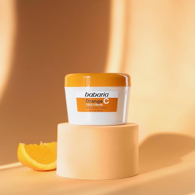 Babaria Vitamin C Face Cream - Brightens Complexion - Improves Elasticity with High Moisturizing Formula - Fades Sun Spots and Discoloration - Protects Against Airborne Pollutants - 4.2 oz