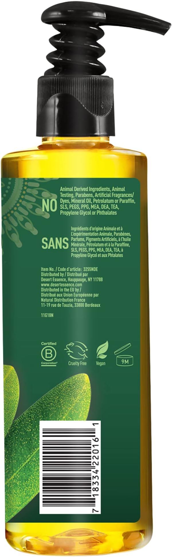 Desert Essence Thoroughly Clean Face Wash - Original - 8.5 Fl Oz - Pack of 2 - Tea Tree Oil - For Soft Radiant Skin - Gentle Cleanser - Extracts Of Goldenseal, Awapuhi, & Chamomile Essential Oils