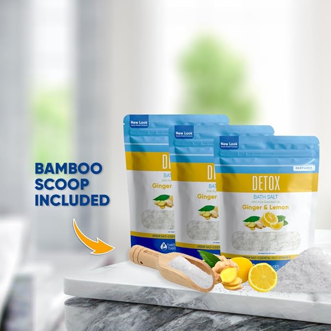 Detox Bath Salt (3-Pack) 2-Lbs Each, 6-Lbs Total