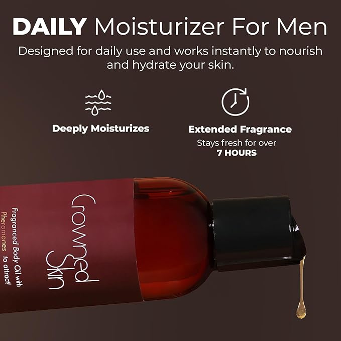 King, Reign, and Monarch Cologned Body Oil Bundle | Sensual, Nautical, & Spicy Scents | Infused with Organic Shea & Mango Butters | Moisturizing Formula with All-Day Fragrance