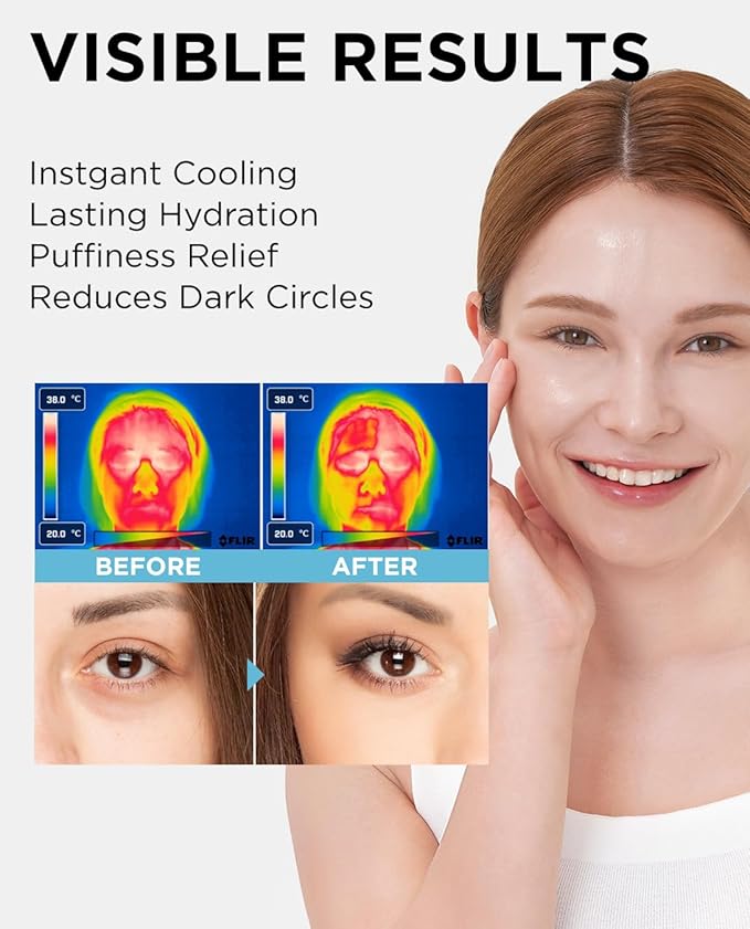 THESAEM Iceland Hydrating Eye Stick - Cooling Eye Balm - Dark Circles & Puffiness – Under Eye Treatment - Reduce Wrinkles and Moisturizing - Minimize Dark & Puffy Eyes - Aqua Scent, 0.24oz 2 Pack