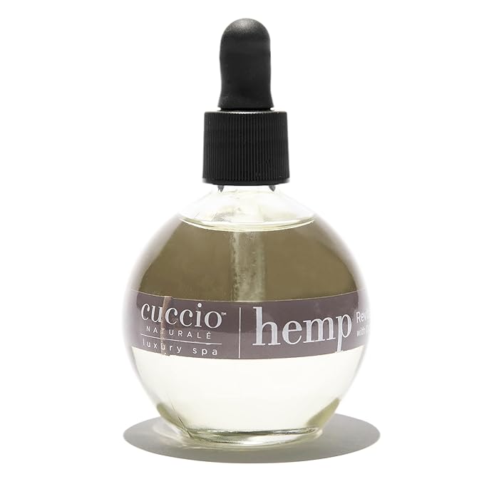 Cuccio Naturale Hemp Revitalizing Oil With Capuacu And Chia - Renewing Body Oil - Moisturizing Therapy To Repair Dry Skin - All Natural, Paraben Free Formula - Hands, Feet And Body - 2.5 Oz