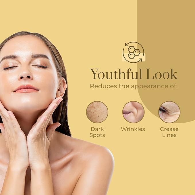 24K Gold & Collagen Daily Face Moisturizer - Dermatologist Tested, Reduces Fine Lines, Anti-Aging, Clean Beauty, Cruelty-Free Korean Skincare, All Skin Types - 1.69 oz