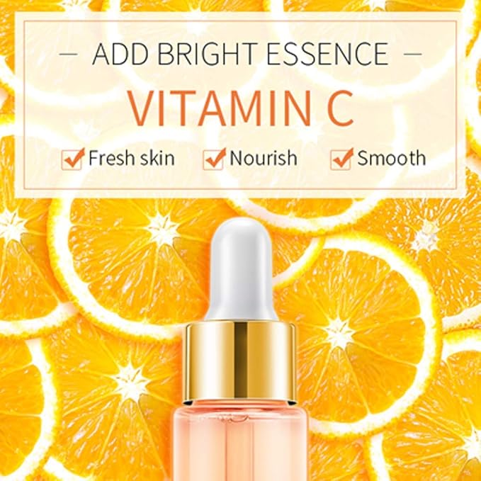 AKARY Vitamin C Serum with Hyaluronic Acid Organic Firm Skin Reduce Formula for Face Skin Improve Remove Flaw Essence