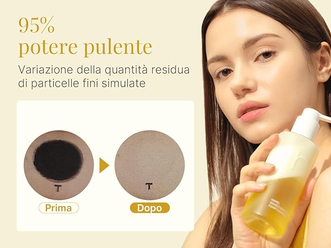 HAMEL Double Shot Oil To Foam Cleanser - Deep Pore Cleansing and Makeup Removal with Jojoba Oils, Lactobacillus and AHA - Skin Irritation Free, Korean Skincare for All Skin Types, 6.76 fl.oz.