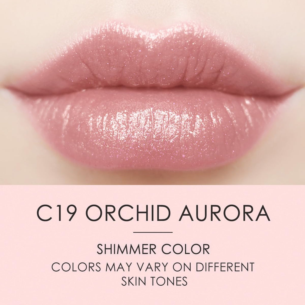 CATKIN Tinted Lip Balm Glitter Lip Stain Ultra Hydrating Lip Moistrurizer Shimmer Glow with Vitamin E Nourishing For Cracked & Dry Lips 0.12 oz C19