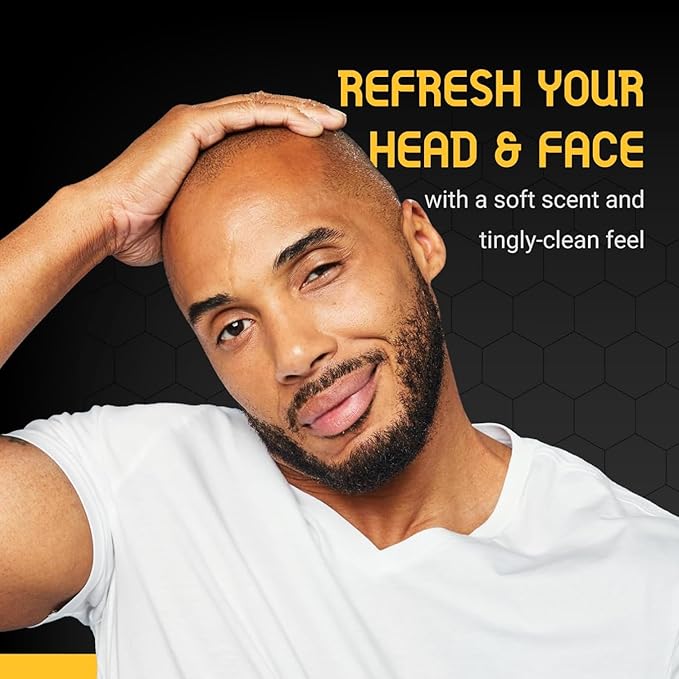 Bee Bald CLEAN Daily Head & Face Cleanser, Refreshes and Thoroughly Washes, Premium Bald Head Care for Men and Women, 4 fl oz (Pack of 3)
