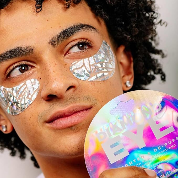 Vitamasques Diamond Eye Pads 3-Pack - Soothing and Rejuvenating Eye Patches Korean Skin Care Reduce Fine Lines, Puffiness & Dark Circles