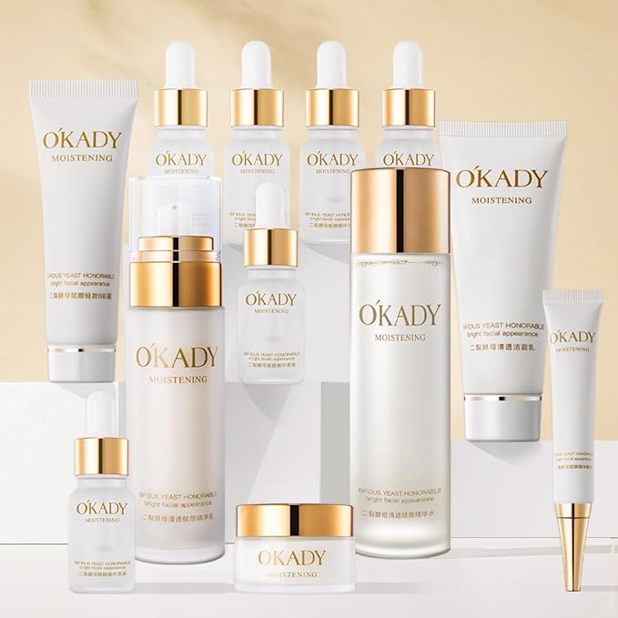 O'KADY Anti Aging Skin Care Sets Valentine's Day skincare gift set Gentle Facial Skin Care Sets & Kits for Wife Mom Women Girl Valentine's Day (12 Piece）