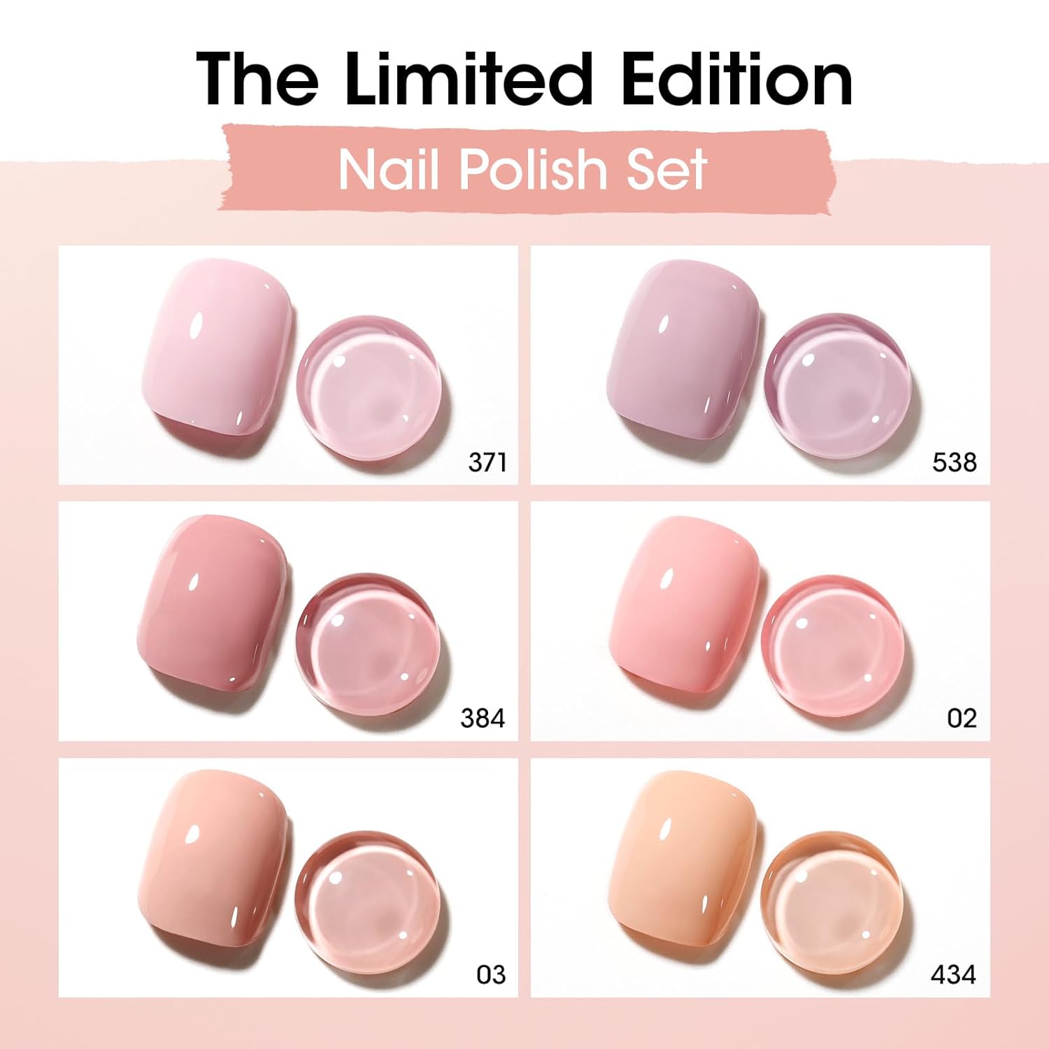 GELLEN Nude Nail Polish, Quick Air Dry Natural Traditional Regular Nail Polish 6 Colors Neutral Set for Acrylic Natural Nails Home Salon All Season, Chip Resistant, Not UV Gel, Hema Free, Non-toxic