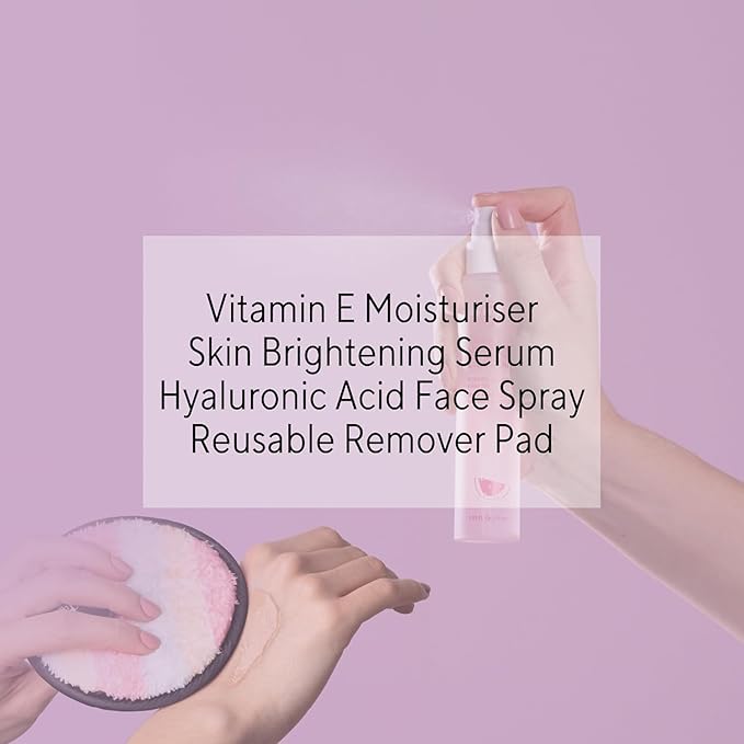 W7 - Brighten Up Essential Gift Set - Moisturizer, Reusable Cleansing Cookie, Toner and Face Mist - Soothing Skin Care Kit for Beautiful Skin