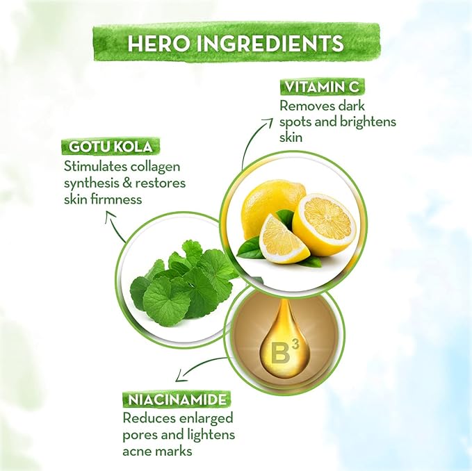 Mamaearth Vitamin C Face Serum for Skin Illumination | with Hydrating Gotu Kola Oil | Helps Fight Free Radical Damage & Dryness | Firming Serum for All Skin Types | 1.01 Fl Oz/30ml