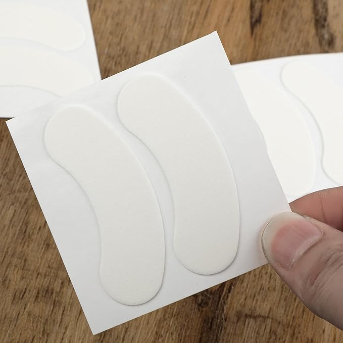 100 Pcs Natural Anti-sensitive Foam Eye Patches Under Eye Pads Eyelash Extensions Supplies Kit Beauty Tools No Tape Needed Well Stick No Lint Microfoam Lash Pads Fit Most Eye Shape