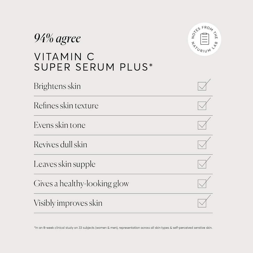 Naturium Vitamin C Super Serum Plus, Smoothing Face Care, plus Retinol, Hyaluronic Acid, Niacinamide & Salicylic Acid, 1 oz