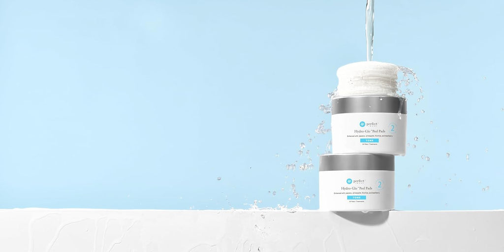 Hydro-Glo Peel Pads - Enhanced with Kojic, Mandelic, Glutathione, Licorice, Papaya, Pineapple, Bearberry Extracts (40% Strength)