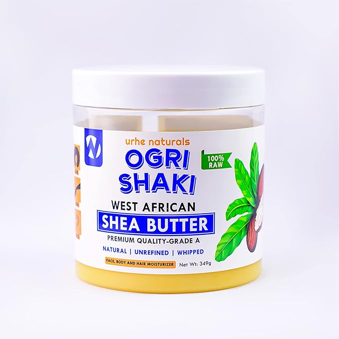 Urhe Naturals Native African Raw Shea Butter | Original and Longlasting Natural Body Butter for Acne & Smooth Skin (Single)