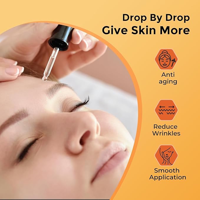 Vitamin C Face Serum With Hyaluronic Acid - Anti Aging Serum - Reduce Dark Spots, Professional Grade Treatment For Face & Eyes